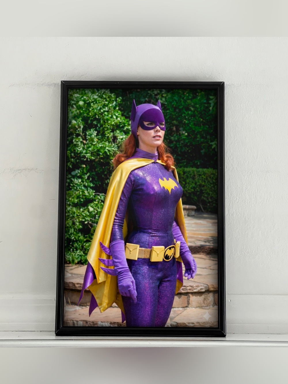 Batman Batgirl Yvonne Craig Pinup Girl Art Poster